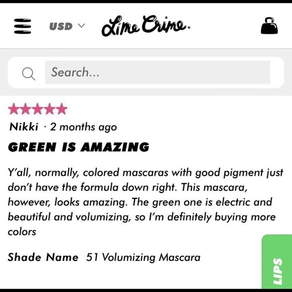 Lime Crime Volumizing Vegan Mascara BLACK ONLY - Picture 12 of 12